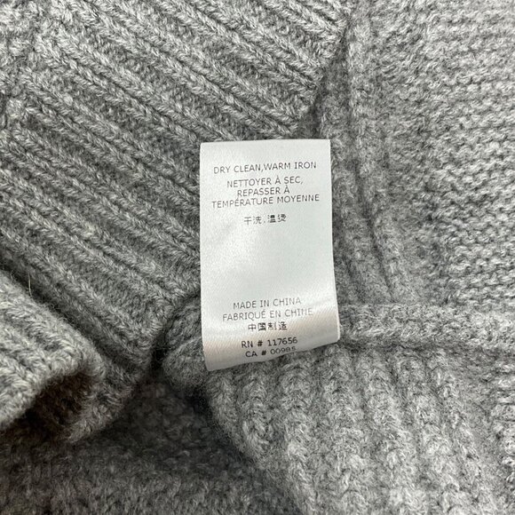 Thakoon Mixed Media Sweater Gray Size S Merino Wool Pullover Crew Neck - Picture 9 of 9